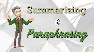 ESL Writing  Summarizing and Paraphrasing [upl. by Ambrosine]