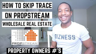 How To SKIP TRACE on Propstream in Wholesaling Real Estate [upl. by Noivaz]