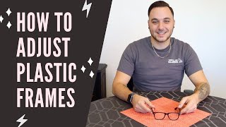 HOW TO ADJUST PLASTIC GLASSES  How to Adjust Glasses at Home [upl. by Ettevram]