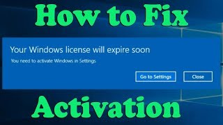 How to Fix Your Windows License Will Expire Soon Windows 10 [upl. by Caitrin]