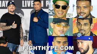 RUIZ VS ARREOLA UNDERCARD FINAL PREDICTIONS amp FACE OFFS FROM FIGUEROA FUNDORA RAMOS amp OPPONENTS [upl. by Novla]