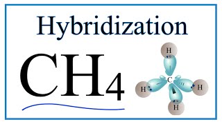 Hybridization of CH4 description of hybrid orbitals for Carbon [upl. by Ecinehs]