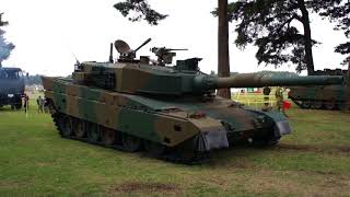 Type90 MBT Hydropneumatic Suspension Demonstration [upl. by Hsitirb]