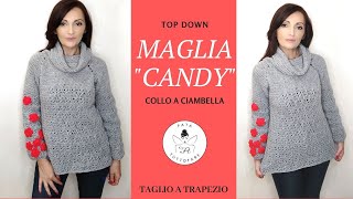 TUTORIAL Maglia quotCandyquot uncinetto 🤍la fata tuttofare🤍 [upl. by Mourant]