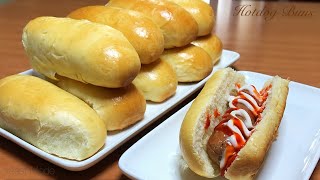 HOTDOG BUNS Light Soft amp Fluffy recipe [upl. by Llerdnad]