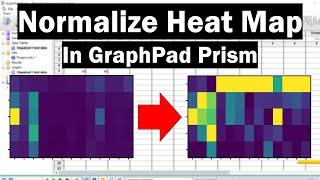 How To Normalize A Heat Map In GraphPad Prism [upl. by Nedry550]