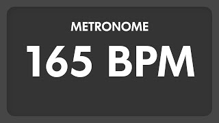 165 BPM  Metronome [upl. by Rehpotsrik]