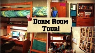 College Dorm Room Tour at Marquette University Cobeen Hall  Tewschool [upl. by Placeeda]