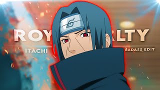 Itachi quotBadassquot  Royalty EditAMV  Very Quick Project File [upl. by Joell]