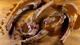 Lamb Rib Chops With Red Wine Reduction Sauce [upl. by Nerot545]