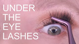 HOW TO APPLY UNDER EYE LASHES [upl. by Koh]