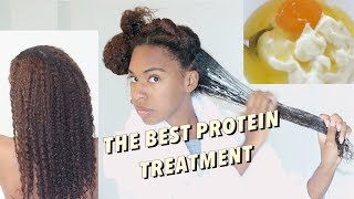 EXTREME PROTEIN DEEP CONDITIONING TREATMENT for damaged NATURAL HAIR [upl. by Raquel]