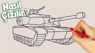 TANK NASIL ÇİZİLİR  ÇOK KOLAY  How to Draw a Tank Nasıl Çizilir Kolay Çizimler [upl. by Aryl959]