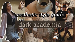 AESTHETIC STYLE GUIDE Dark Academia  Episode 2  outfit ideas visual moodbooard movie recs etc [upl. by Hyland]