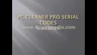 PC CLEANER PRO SERIAL CODES [upl. by Lori]