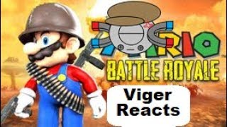 Viger Reacts to SMG4s quotMario Battle Royalequot [upl. by Langham]