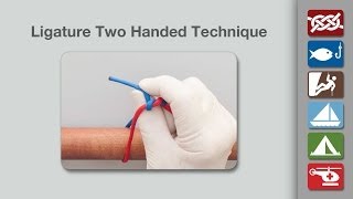 Surgical Ligature Two Handed Technique [upl. by Anitsuj]