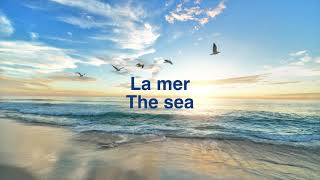 La Mer The Sea  with French lyrics and my English translation [upl. by Oilalue]