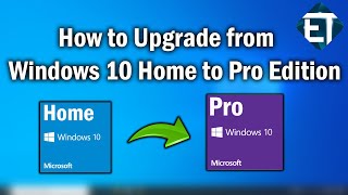 How to Upgrade From Windows 10 Home to Pro Edition [upl. by Dowling735]