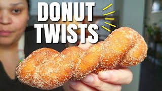 Homemade Soft Donut TWISTS Recipe [upl. by Gardiner]