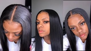 Glueless Closure Sew In  West Kiss Hair [upl. by Arihaz]