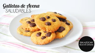 Galletas de AVENA con chispas de chocolate SALUDABLES Y FÁCILES  BACK TO SCHOOL [upl. by Hermann]