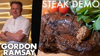 Gordon Ramsay Shows a NFL Star How To Make The Perfect Ribeye [upl. by Yci]