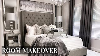 EXTREME Bedroom Makeover  LUXE ON A BUDGET Room Transformation [upl. by Meluhs475]