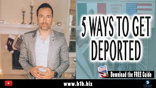 Reasons a US Immigrant can get deported  USA Immigration Lawyer 🇺🇸 [upl. by Kcirred]