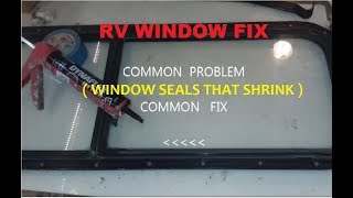 RV Camper Window seal repair  Quick permanent cheap way [upl. by Illene]