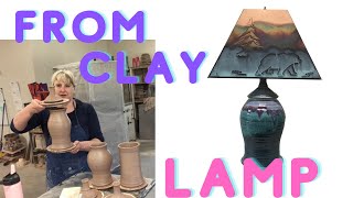 How to Make a Pottery LampAll the Steps from Raw Clay to Wiring  Weaverville NC  Salvaterra Pots [upl. by Notneiuq]