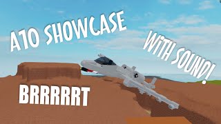 A10 Warthog Showcase With sound ROBLOX Plane Crazy [upl. by Ttayw365]