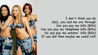 Bills Bills Bills by Destinys Child Lyrics [upl. by Lamdin]