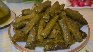 Lebanese Stuffed Grape Leaves Recipe [upl. by Henriques]