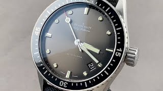 Blancpain Fifty Fathoms Bathyscaphe 50001110B52A Blancpain Watch Review [upl. by Nerahs]