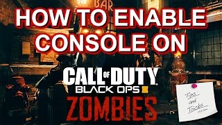 How to Enable Console On Call of Duty Black Ops 3 [upl. by Ilam]