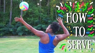 HOW TO OVERHAND SERVE FOR BEGINNERS [upl. by Timi7]