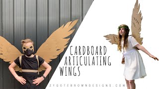 How to make Cardboard Articulating Wings [upl. by Airetas238]