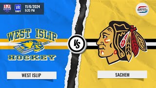 SCHSHL Varsity Hockey  West Islip vs Sachem [upl. by Eerot]