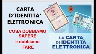 Carta didentità elettronica Come fare e cosa fare [upl. by Nishom]