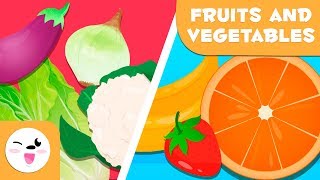 Learn Fruits And Vegetables  Vocabulary For Kids [upl. by Turpin]