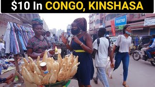 What Can 10 Get In CONGO KINSHASA Most Expensive City In Africa [upl. by Arden]