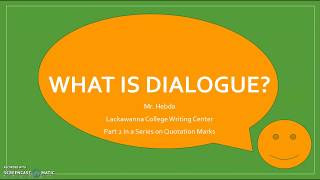 What is Dialogue [upl. by Cindie]