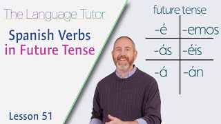 Spanish Verbs in Future Tense  The Language Tutor Lesson 51 [upl. by Mauer]