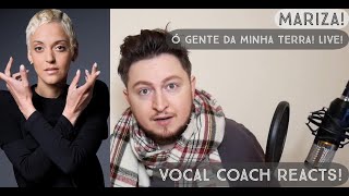 Vocal Coach Reacts Mariza O Gente Da Minha Terra Live [upl. by Aisad230]