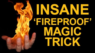 AWESOME FIREPROOF HAND MAGIC TRICK REVEALED [upl. by Bud]