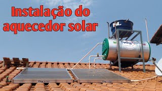 instalação de aquecedor solar [upl. by Ientruoc146]