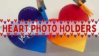 Heart Photo Holders [upl. by Atyekram]