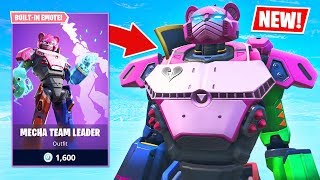 PLAY AS THE ROBOT New MECHA TEAM LEADER Item Shop Skin Fortnite Battle Royale [upl. by Pennington]