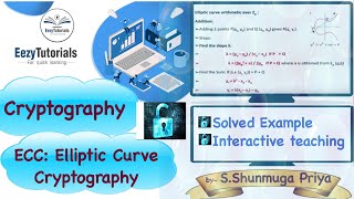 Elliptic Curve ECC with example  Cryptography lecture series [upl. by Pietje]